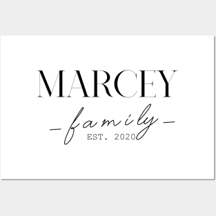 Marcey Family EST. 2020, Surname, Marcey Posters and Art